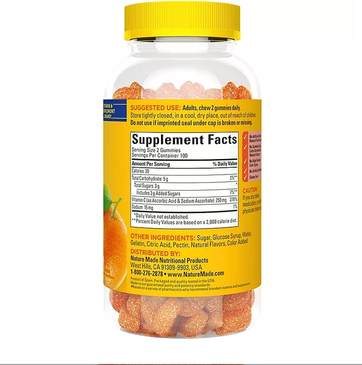 Nature Made Adult Gummies 200 CT Vitamin C Dietary Supplement, Orange Review